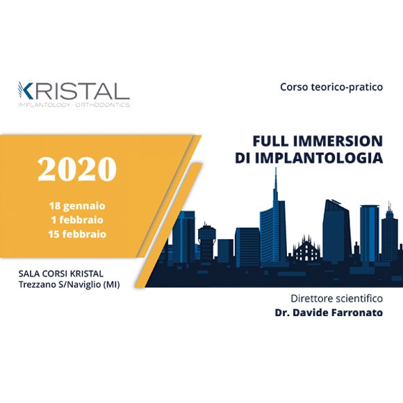 Corso full immersion di Implantologia 2020 – Dr. Davide Farronato